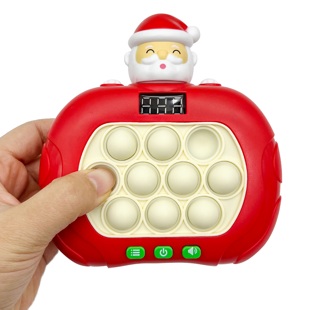 Jeu de poussée rapide de Noël Pop It Sensory Fidget Toys