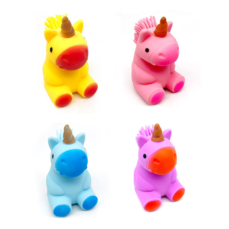 Balles anti-stress licorne, jouets Squishy Fidget pour enfants et adultes 