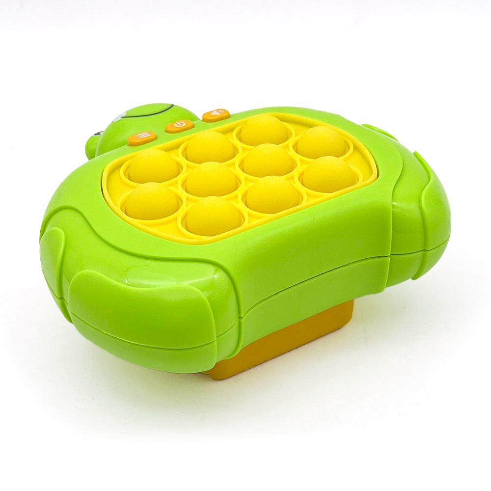 Les jouets de console de jeu de puzzle de poussée de vitesse rapide de grenouille allument la pop