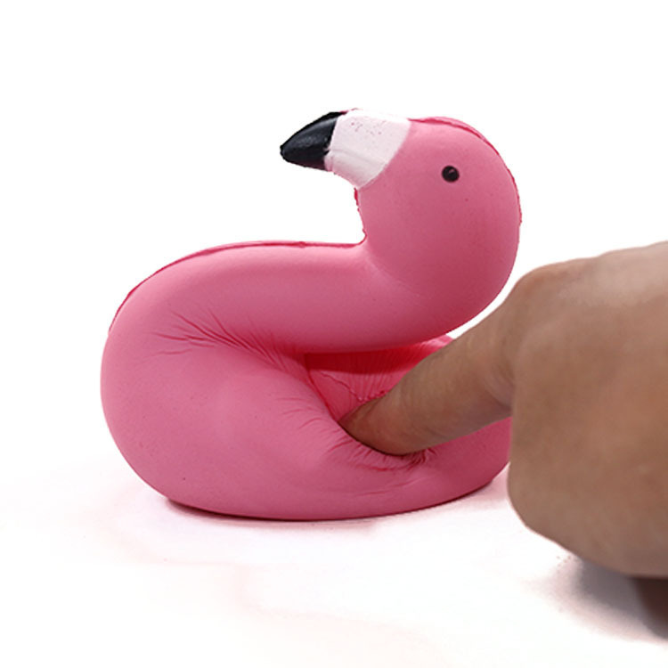 Simulation de flamant rose à rebond lent, jouets anti-Stress, ornements créatifs