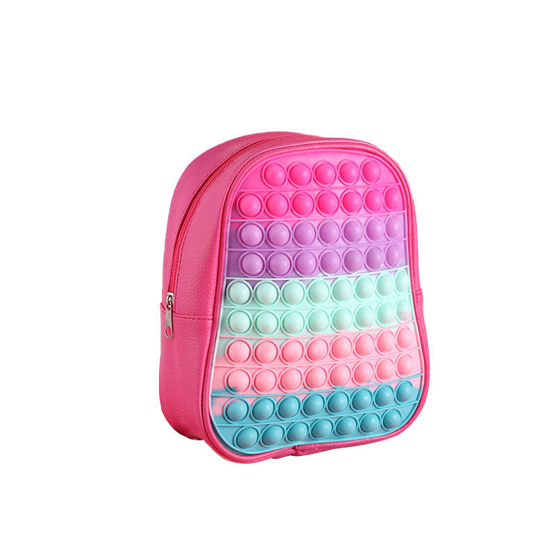 Grand sac à dos Pop Fidget, sac d'école Pop It, enfants mignons 