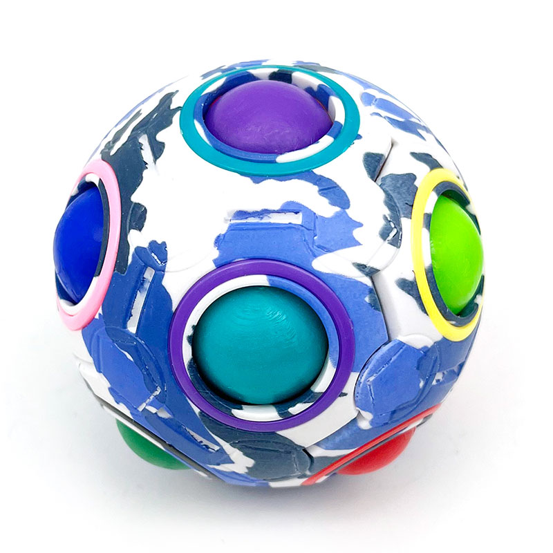 Rainbow Puzzle Ball Stress Fidget Cube pour enfants