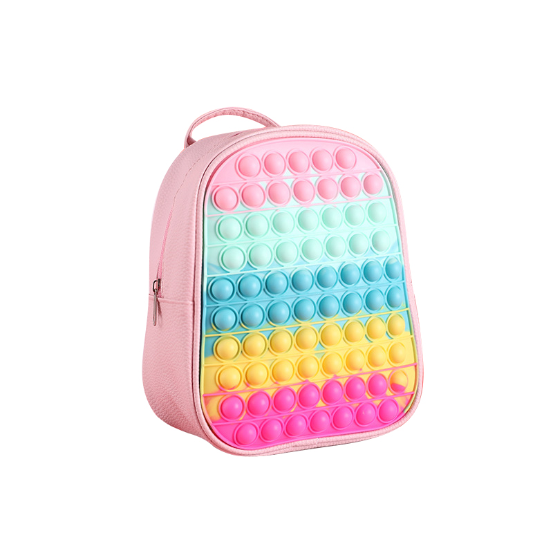 Grand sac à dos Pop Fidget, sac d'école Pop It, enfants mignons 