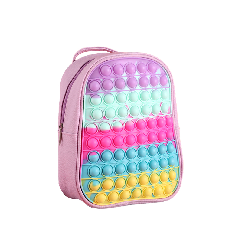 Grand sac à dos Pop Fidget, sac d'école Pop It, enfants mignons 